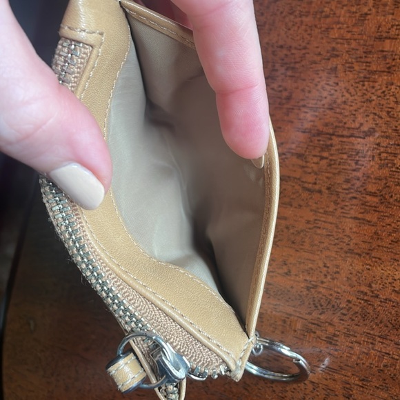 NWOT Authentic Tan Coach Coin Change Purse Wallet - Picture 4 of 5